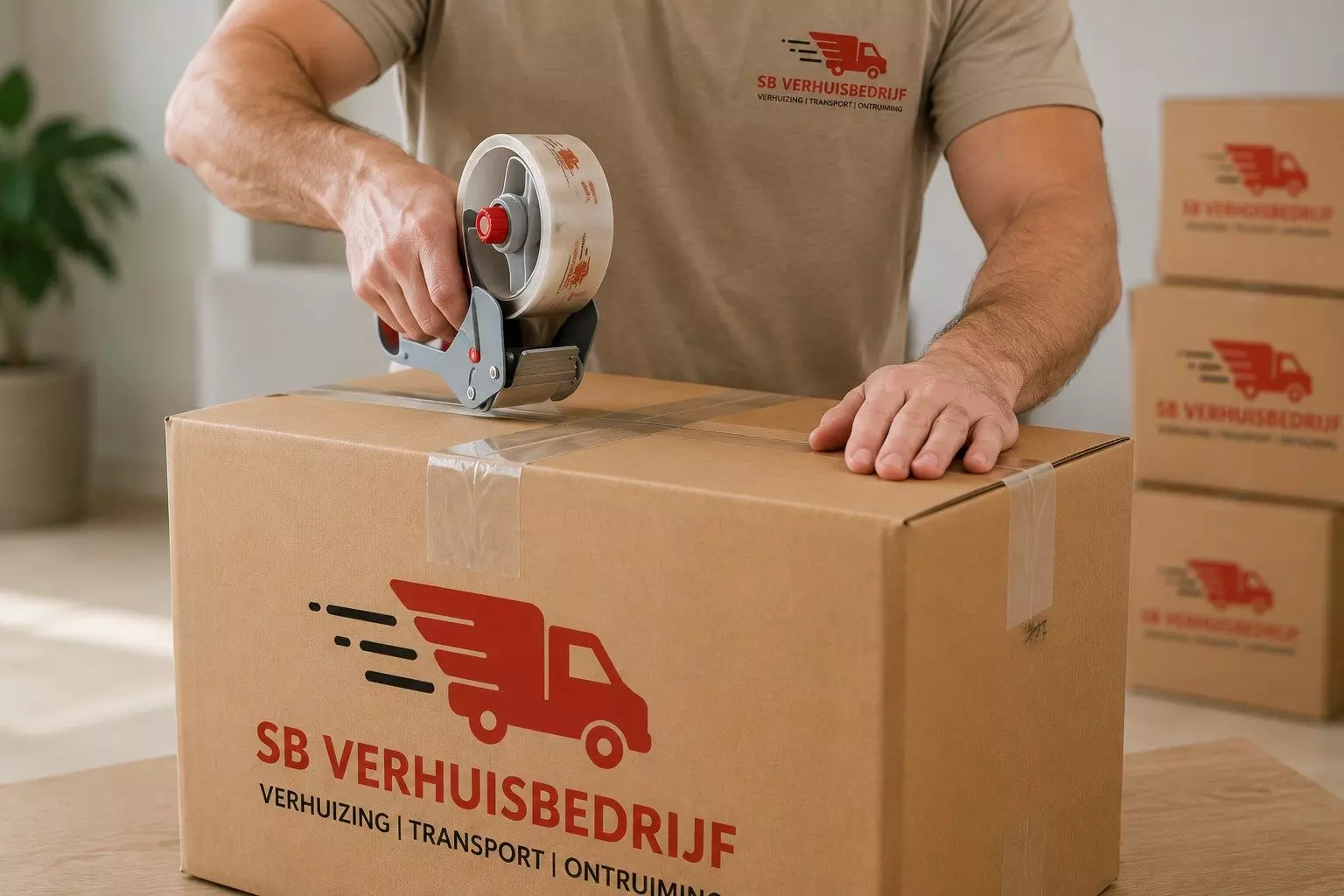 Verhuisbedrijf Maassluis | Professioneel Verhuizen Verhuisdoos professioneel inpakken door SB Verhuisbedrijf